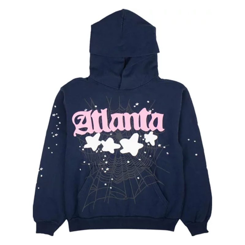 Sp5der Atlanta Hoodie 'Navy'