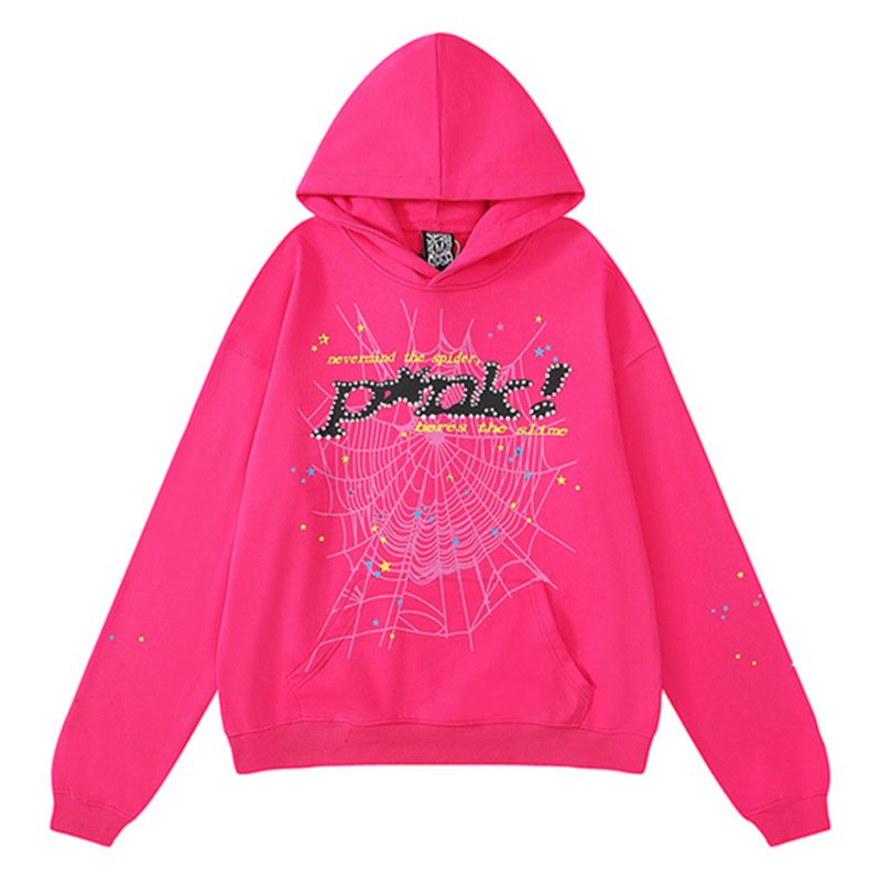 Nevermind the Spider Hoodie Pink