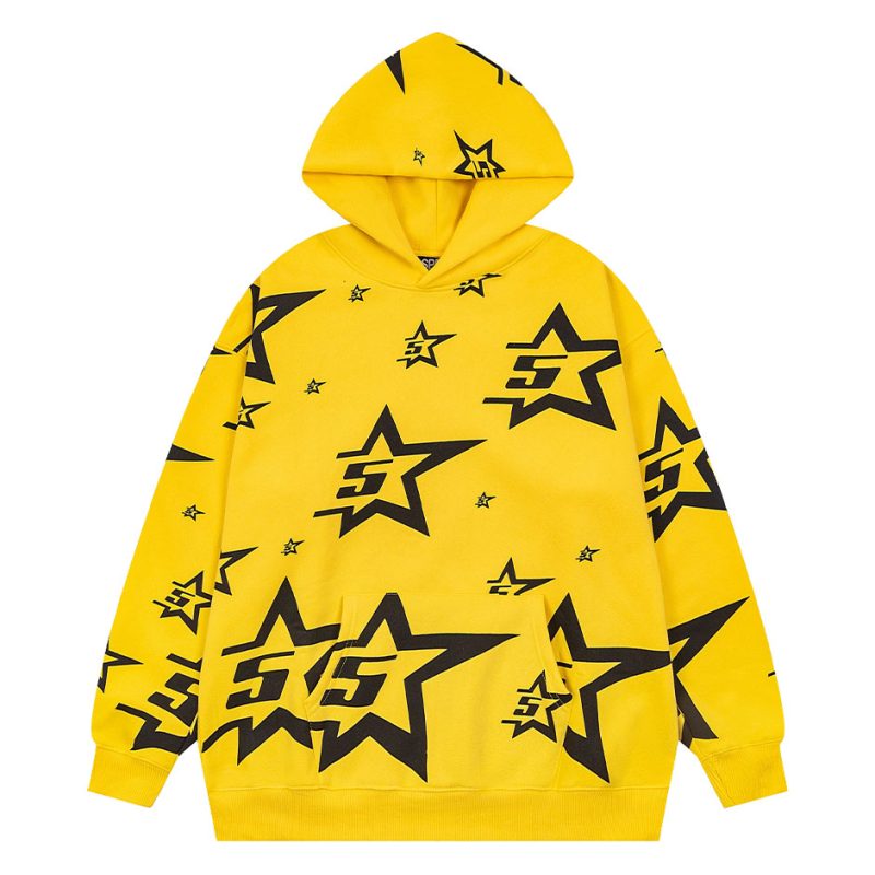 SP5DER 5Star Hoodie Yellow