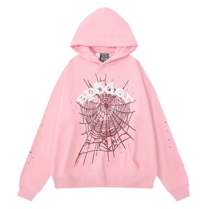 SPIDER WORLDWIDE WEB HOODIE PINK