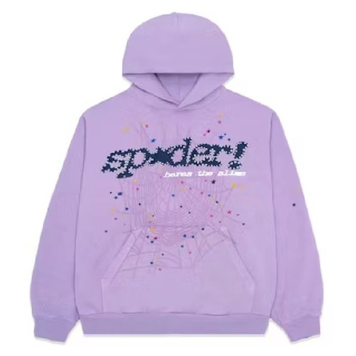 Sp5der Acai Hoodie Purple