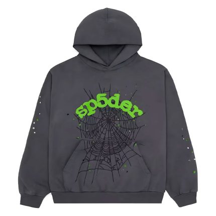 Sp5der Wait Web Hoodie Slate Grey